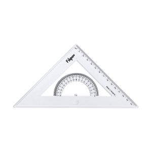 Filipov Триъгълник, правоъгълен, равнобедрен, с транспортир, 45 градуса, 15 cm