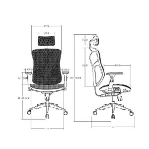Ергономичен стол RFG TECH@STYLE, Multi-function механизъм, до 250 kg, червен