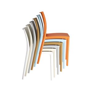 Градински стол RFG Milano, пластмасов, до 120 kg, светлосин