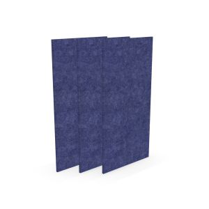 Акустично пано Narbutas Pet, правоъгълник, 200 х 400 х 9 mm, PET филц, 3 броя, синьо