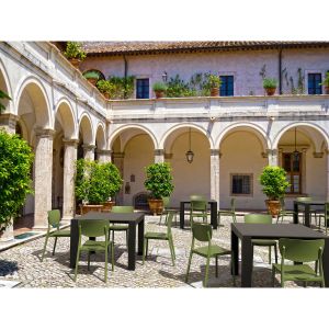 Градински стол RFG Moon, пластмасов, до 120 kg, бял