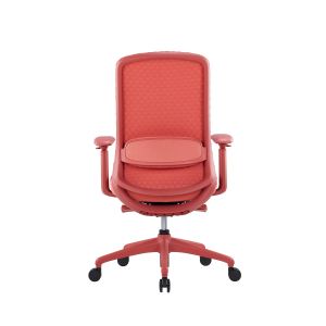 Ергономичен стол RFG Style W, дамаска, до 130 kg, корал