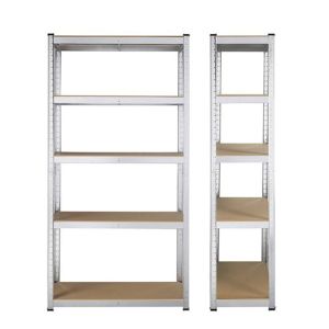 Стелаж RFG, метален, с 5 рафта, 1000 х 400 х 1920 mm, MDF, до 65 kg