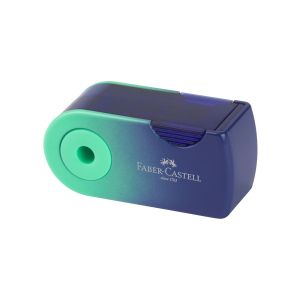Faber-Castell Острилка Flow, единична, с ръкав, мини, асорти