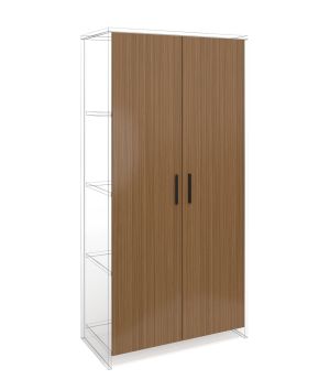 Врата RFG RV2 Parma, 380 х 18 х 1540 mm, ПДЧ 18 mm, 2 броя в комплект, орех