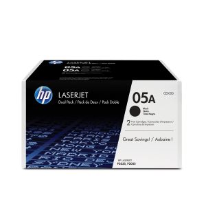 Оригинална тонер касета HP CE505D, 2300 страници/5%, Black, 2 броя