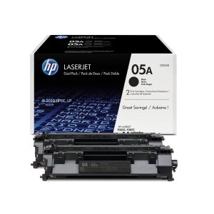 Оригинална тонер касета HP CE505D, 2300 страници/5%, Black, 2 броя