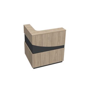 Ъглов модул за рецепция RFG Joy, десен, с декорация дъга, ПДЧ