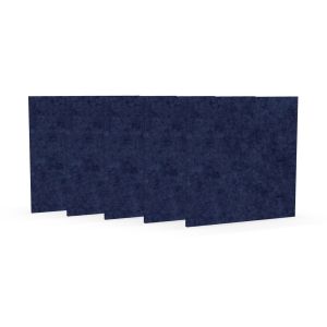 Акустично пано Narbutas Pet, квадрат, 200 х 200 х 9 mm, PET филц, 5 броя, тъмносиньо