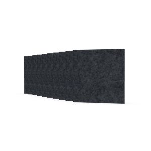 Акустично пано Narbutas Pet, квадрат, 200 х 200 х 9 mm, PET филц, 10 броя, тъмносиво