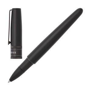 Hugo Boss Химикалка Illusion Gear, в кутия, черна