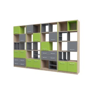 Стелаж RFG Libra 2, с 5 рафта, 766 х 400 х 1993 mm, ПДЧ 18 mm