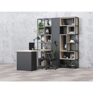 Стелаж RFG Boxi S, метален, 720 х 370 х 2120 mm, черен