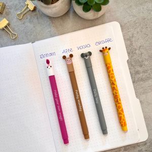 Eberhard Faber Гел ролер Giraffe, изтриваем, 0.7 mm, синьо мастило