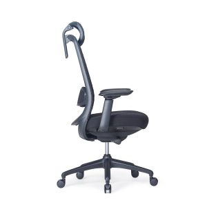 Ергономичен стол RFG Style HB, дамаска, до 130 kg, черен