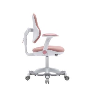 Детски стол RFG Ergo Cute White, текстил, до 100 kg, розов