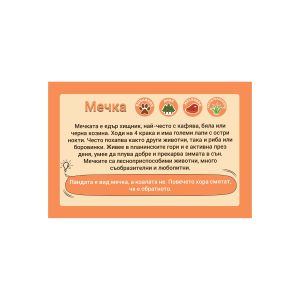 Office 1 Образователни карти - Животни, 50 броя