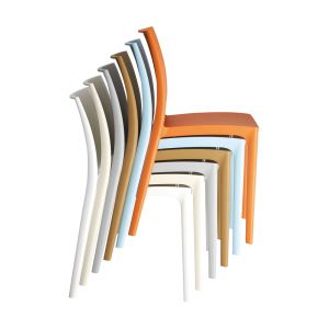 Градински стол RFG Milano, пластмасов, до 120 kg, тъмнозелен