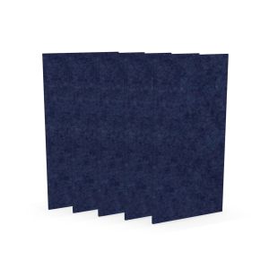 Акустично пано Narbutas Pet, правоъгълник, 200 х 400 х 9 mm, PET филц, 5 броя, тъмносиньо