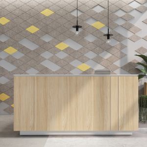 Акустично пано Narbutas Pet Disco, 800 х 2000 х 9 mm, PET филц, тъмнорозово