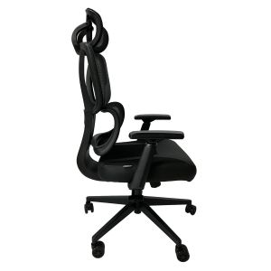 Геймърски стол RFG Strike, дамаска и меш, Multi-function механизъм, метална основа, до 130 kg, черен