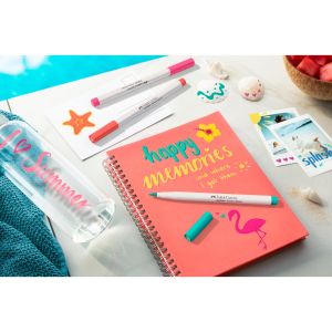 Faber-Castell Маркер-четка Creative Holiday Vibes, 6 цвята