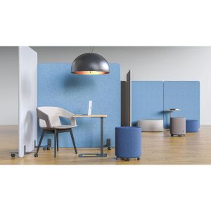 Комплект крака за панел Free Standing, метални, с колелца, 4 броя