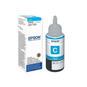 Оригинално мастило за принтер Epson T6642 L110/210/300/550, 70 ml, 6500 страници/5%, Cyan