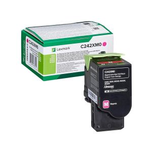 Оригинална тонер касета Lexmark C242XM0, C2325/C2425/C2535, 3500 страници/5%, Magenta