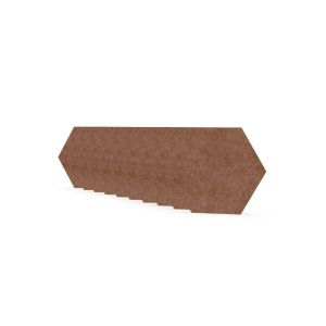 Акустично пано Narbutas Pet, шестоъгълник, 173 х 200 х 9 mm, PET филц, 10 броя, корал