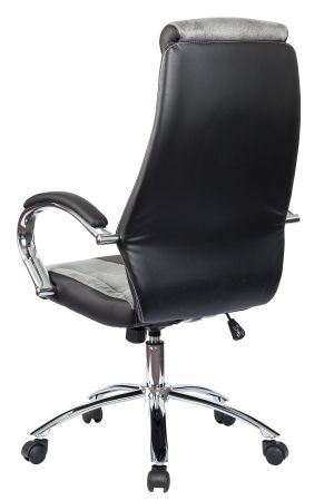 Директорски стол Storm, екокожа, Tilt механизъм, до 120 kg, черен