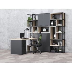 Стелаж RFG Boxi M, метален, 72 х 37 х 212 cm, черен