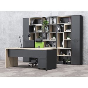 Стелаж RFG Boxi M, метален, 72 х 37 х 212 cm, черен