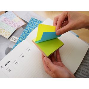 Stick'n Самозалепващи се листчета Alternate, 76 x 76 mm, неонови, 100 листа