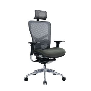 Ергономичен стол RFG TECH@PRO, Multi-function механизъм, до 250 kg, сив