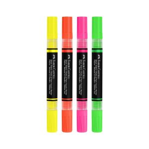 Faber-Castell Акрилен маркер Black Edition, 4 неонови цвята