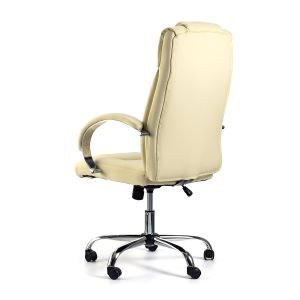 Директорски стол Aida, екокожа, Tilt механизъм, до 130 kg, кремав
