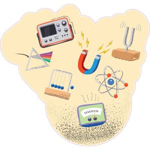 STEM Стикер, Природни науки - Физика, комплект G8, 150 cm, стикер 1