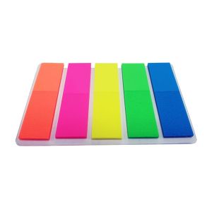 Stick'n Самозалепващи се индекси, 45 x 12 mm, неонови, 5 цвята, 100 листа