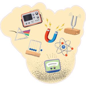 STEM Стикер, Природни науки - Физика, комплект G8, 100 cm, стикер 1