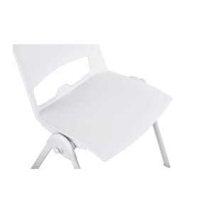 Посетителски стол RFG Sweet White, полипропилен, до 120 kg, бял, 4 броя в комплект