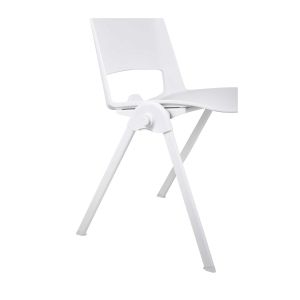 Посетителски стол RFG Sweet White, полипропилен, до 120 kg, бял, 4 броя в комплект