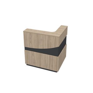 Ъглов модул за рецепция RFG Joy, ляв, с декорация дъга, ПДЧ