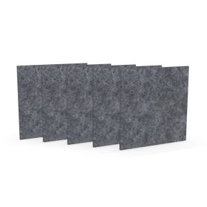 Акустично пано Narbutas Pet, квадрат, 200 х 200 х 9 mm, PET филц, 5 броя, сиво