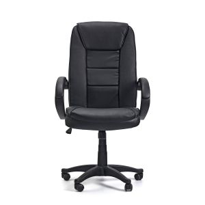 Директорски стол Deko, екокожа, Tilt механизъм, до 120 kg, черен