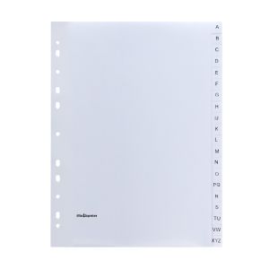 Office 1 Разделител, PP, A4, с букви, с английската азбука