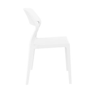 Градински стол RFG Snow, пластмасов, до 120 kg, бял