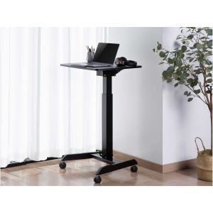 Маса RFG Active, с регулируема височина, 600 х 520 х 758-1128 mm, правоъгълен плот, черна