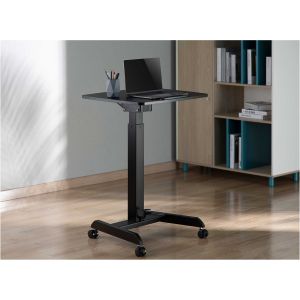 Маса RFG Active, с регулируема височина, 600 х 520 х 758-1128 mm, правоъгълен плот, черна