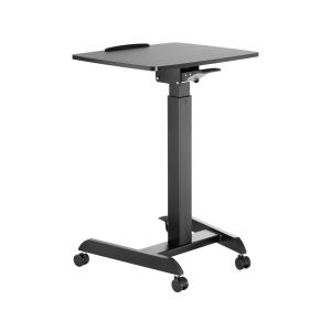 Маса RFG Active, с регулируема височина, 600 х 520 х 758-1128 mm, правоъгълен плот, черна